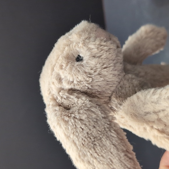 Little Jelly Cat London, Bashful Bunny Small Plush Baby Rattle. - Picture 2 of 7